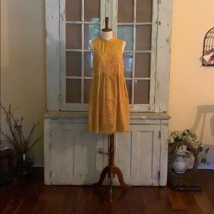 Mustard Yellow Lace Dress